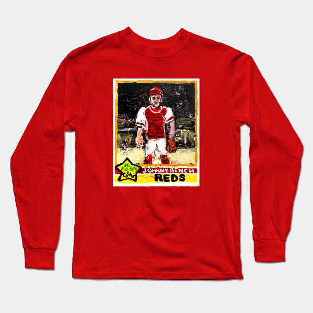 Johnny Bench Long Sleeve T-Shirt by ElSantosWorld